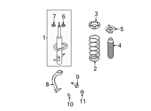 ABSORBER Kit-Sh Diagram for 56110-AC526
