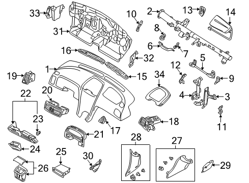 VENTILATOR Assembly Diagram for 68750-5Y700