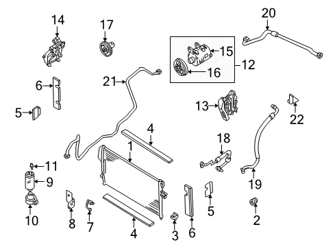 Condenser Assy Diagram for 92110-1Z600