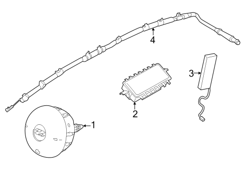 2024 Nissan Z MODULE ASSY-SIDE AIR BAG,FRONT RH Diagram for K8EH0-6GP0A