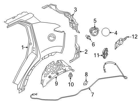 2020 Nissan Kicks FNDR RR LH Diagram for GH101-5RBMA