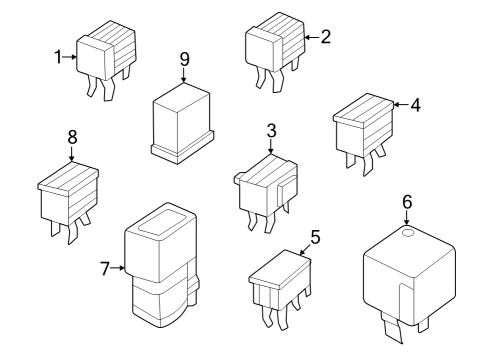 2023 Nissan ARIYA Fuse & Relay Diagram