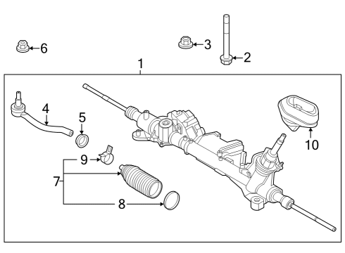 2023 Nissan ARIYA SOCKET ASSY-TIE ROD,OUTER Diagram for 48520-5MP0A