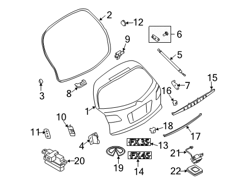 Bracket - Back Diagram for 90458-CG000