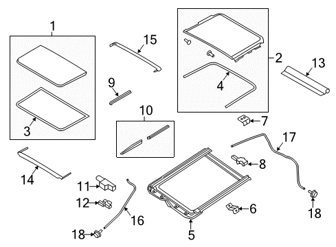2020 Nissan Rogue Sunroof Diagram 2