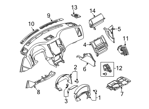 VENTILATOR Assembly Diagram for 68750-CL75A