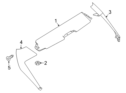 2022 Nissan Leaf Rear Spoiler Diagram