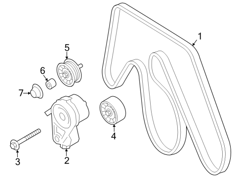 2023 Nissan Z Spacer-Tensioner Diagram for 11535-5CA0A