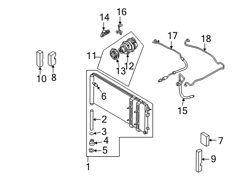Liquid Tank Diagram for 92131-AR070