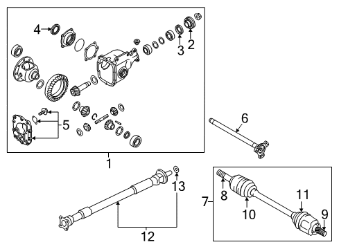 Flange Diagram for 38210-1BY0A