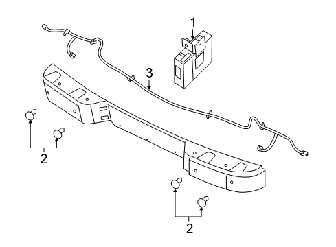 2021 Nissan NV 3500 Parking Aid Diagram 3