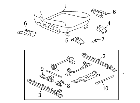 Motor Assembly-Seat Diagram for 87342-AR001