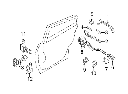 Handle Assembly-Doo Diagram for 80671-JK00B