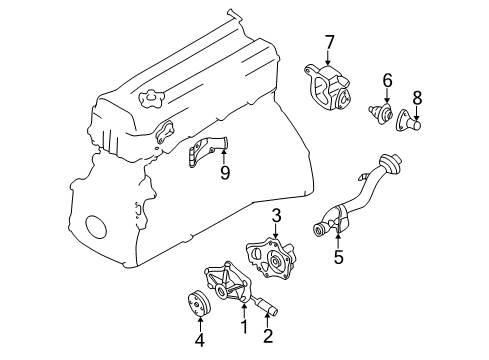 Thermostat Assy Diagram for 21200-60J00