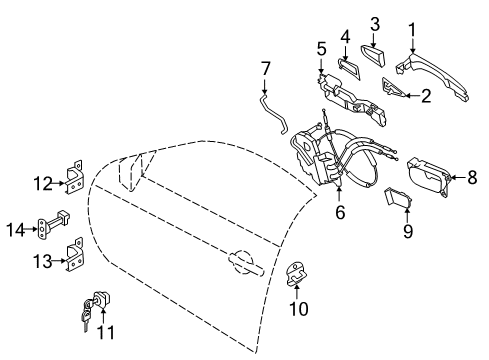 Lock & Remote C Diagram for 80500-1BA0A