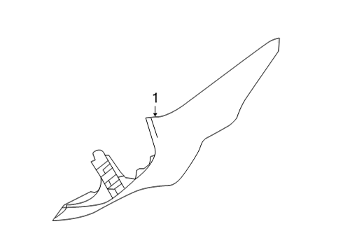 2022 Nissan Versa Interior Trim - Quarter Panels Diagram
