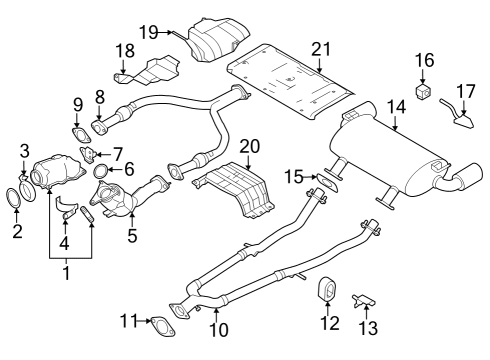 2023 Nissan Z THREE WAY CATALYTIC CONVERTER Diagram for B0802-6GC0A