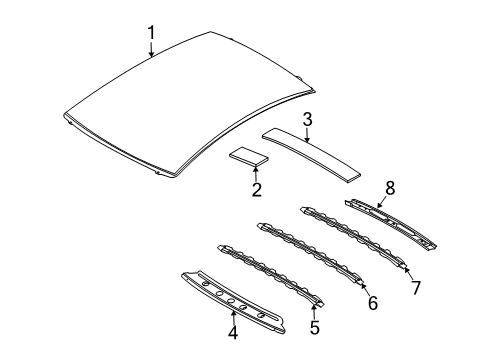 Roof Diagram for 73112-JK030