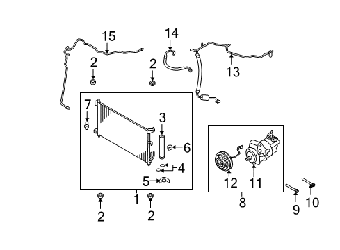 Compressor - Cooler Diagram for 92600-1U60A