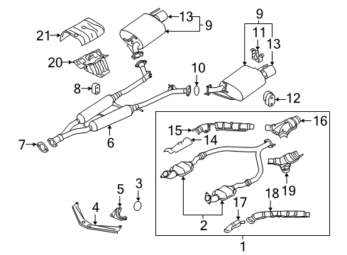 INSULATOR-Heat Diagram for 20511-EH001