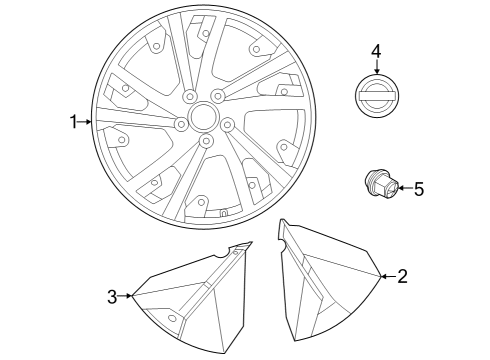 2023 Nissan ARIYA Wheels Diagram 1