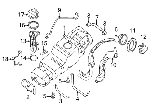 2020 Nissan NV 3500 Fuel Supply Diagram