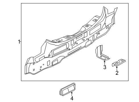 2022 Nissan Leaf Rear Body Diagram