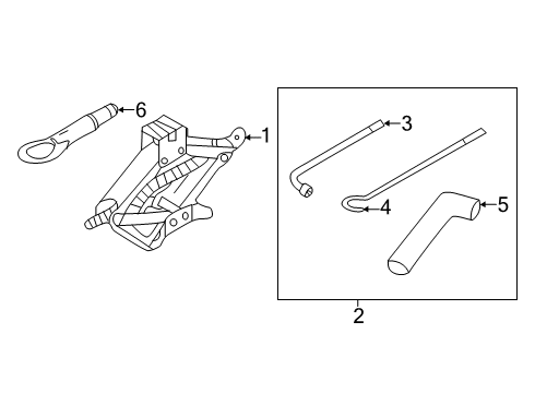 2020 Nissan NV 200 Jack & Components Diagram