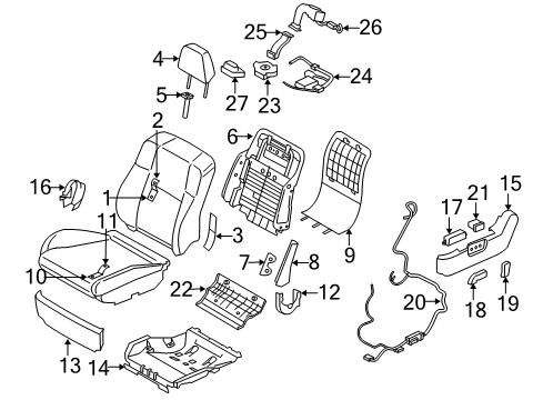 ESCUTCHEON Diagram for 87332-EG00A