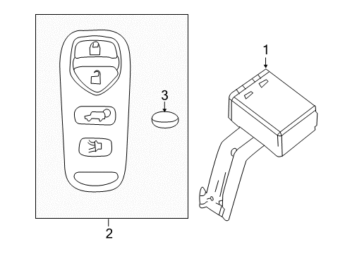 2021 Nissan NV 3500 Keyless Entry Components Diagram