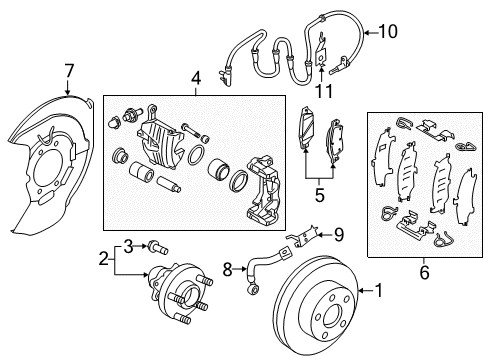 Pad Kit-Disc Brake Diagram for D1060-4GA0A