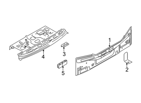 2024 Nissan Versa Rear Body Diagram