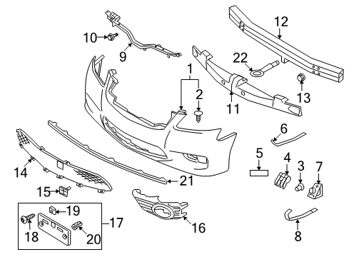 FINISHER-Front Diagram for 62257-EJ90C