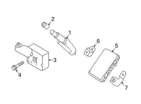 thumbnail image 2 of 4x TPMS Tire Pressure Sensors For 2016-2020 Nissan Titan 40700-EZ00A - 433MHz 2 of 6