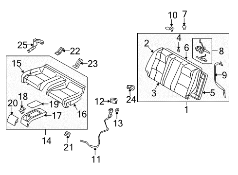 Case Assembly-Rear Diagram for 88708-AC800