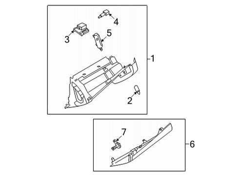2022 Nissan Rogue Glove Box Diagram