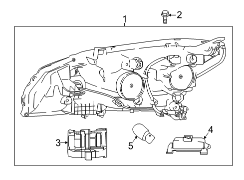 2023 Nissan Leaf HEADLAMP ASSY-RH Diagram for 26010-6WK6A