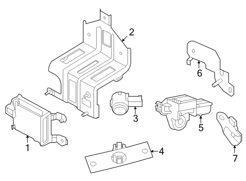 2024 Nissan Z Electrical Components - Front Bumper Diagram 2