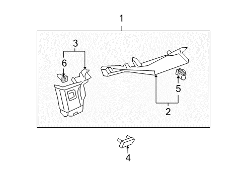 Cap-Rear Pillar Diagram for 76998-CL71B
