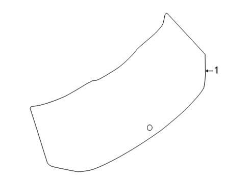 2023 Nissan Rogue Glass - Lift Gate Diagram