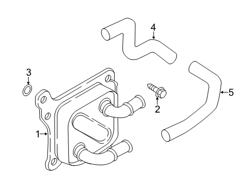 2024 Nissan Kicks HOSE-WATER,OIL COOLER Diagram for 21307-5RB0B