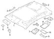Diagram for 2024 Nissan Altima Sun Visor - 96400-9HF0A