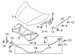 Diagram for 2022 Nissan Kicks Hood Latch - 65603-5R00A