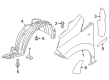 Diagram for 2021 Nissan NV Fender - F3100-3LMMC