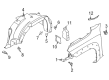 Diagram for 2022 Nissan Frontier Fender - 63101-9BU1B