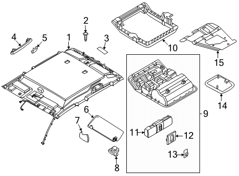 26460-9FT1C Nissan Lamp Assy-Personal,RH