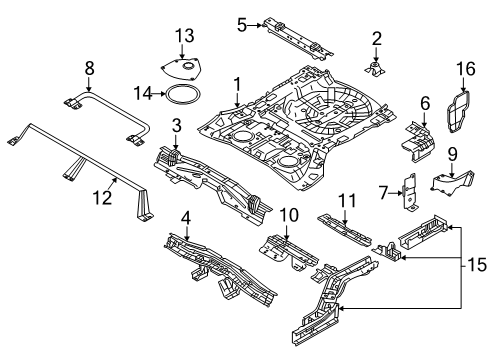 74568-6RA0A Nissan Bracket-2ND Seat Mounting,RH