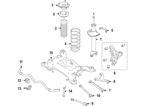 E6211-5CF0A Nissan Absorber Kit - Shock,Rear RPT 7750