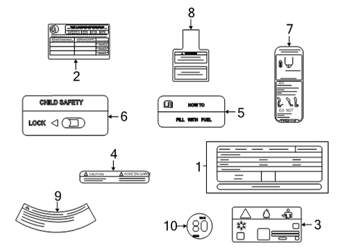 14805-9PV1A Nissan Emission Control Information Label