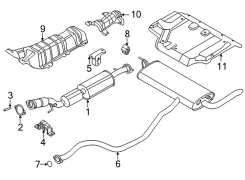20651-6LY1A Nissan MOUNTING-EXHAUST,RUBBER